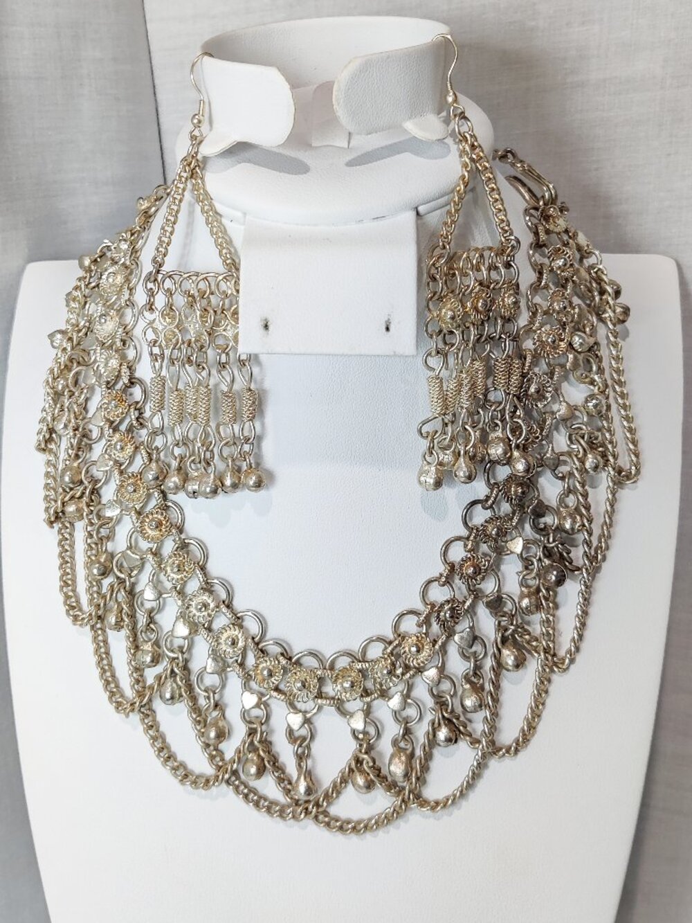 Rajasthani Afghani Style Necklace Earrings Set
